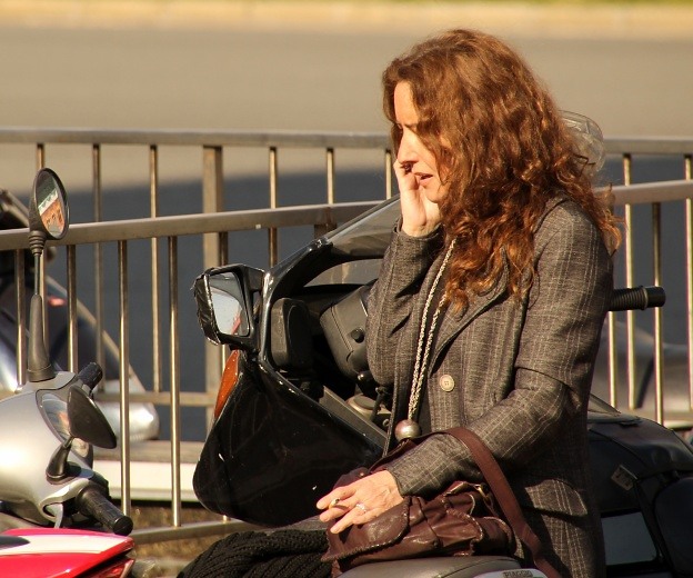 Vrouw met telefoon